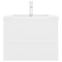White engineered wood sink cabinet by vidaXL, bathroom vanities - Ref: Foro24-3071630, Price: 188,92 €, Discount: %