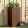 Jardinera de ratán sintético marrón 40x40x80 cm von , Töpfe und Pflanzgefäße - Ref: Foro24-366414, Preis: 85,84 €, Rabatt: %