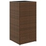 Jardinera de ratán sintético marrón 40x40x80 cm von , Töpfe und Pflanzgefäße - Ref: Foro24-366414, Preis: 85,84 €, Rabatt: %