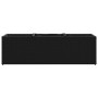 Jardinera con 3 maceteros ratán sintético negro 105x30x32 cm by , Pots and planters - Ref: Foro24-366416, Price: 73,87 €, Dis...