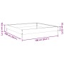 Jardinera de acero galvanizado 100x100x18,5 cm von , Töpfe und Pflanzgefäße - Ref: Foro24-851015, Preis: 35,85 €, Rabatt: %