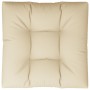 Cojín para sofá de palets de tela beige 80x80x12 cm by , Cushions for chairs and sofas - Ref: Foro24-360494, Price: 44,26 €, ...