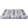 Cojín para sofá de palets de tela a cuadros gris 80x80x12 cm by , Cushions for chairs and sofas - Ref: Foro24-360505, Price: ...