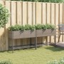 Jardineras con estante 2 uds ratán sintético gris 90x40x75 cm by , Pots and planters - Ref: Foro24-3210509, Price: 158,74 €, ...