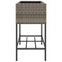 Jardineras con estante 2 uds ratán sintético gris 90x40x75 cm by , Pots and planters - Ref: Foro24-3210509, Price: 158,74 €, ...