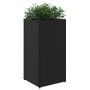 Jardineras 2 unidades ratán sintético negro 30x30x60 cm by , Pots and planters - Ref: Foro24-3210516, Price: 111,27 €, Discou...