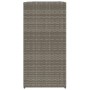 Jardineras 2 unidades ratán sintético gris 40x40x80 cm by , Pots and planters - Ref: Foro24-3210521, Price: 163,52 €, Discoun...