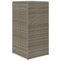 Jardineras 2 unidades ratán sintético gris 40x40x80 cm by , Pots and planters - Ref: Foro24-3210521, Price: 163,52 €, Discoun...