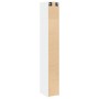Armario estrecho madera de ingeniería blanco 30x42,5x225 cm