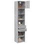 Armario estrecho madera ingeniería gris Sonoma 45x42,5x225 cm by , Sideboards - Ref: Foro24-3281299, Price: 153,90 €, Discoun...