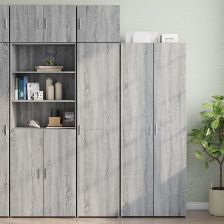 Armario estrecho madera ingeniería gris Sonoma 45x42,5x225 cm by , Sideboards - Ref: Foro24-3281292, Price: 203,32 €, Discoun...