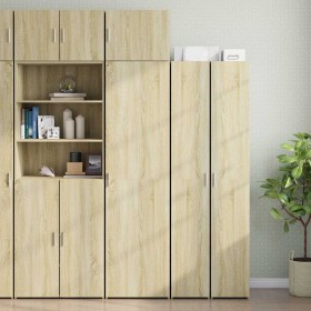 Armario estrecho madera ingeniería roble Sonoma 50x42,5x225 cm