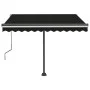 Manuelle ausziehbare Markise mit LED in Anthrazit 350x250 cm. von vidaXL, Markisen - Ref: Foro24-3069724, Preis: 517,43 €, Ra...