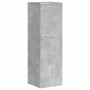 Soportes de plantas 2 uds madera gris hormigón 25x25x80 cm