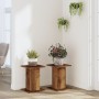Soportes para plantas 2 uds madera roble envejecido 30x30x40 cm von , Topfständer - Ref: Foro24-3307853, Preis: 46,90 €, Raba...