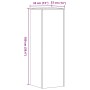 Soportes para plantas 2 uds madera gris hormigón 33x33x100 cm von , Topfständer - Ref: Foro24-3307885, Preis: 108,96 €, Rabat...