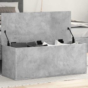 Caja de almacenaje madera ingeniería gris hormigón 90x35x35 cm by , Storage trunks - Ref: Foro24-840684, Price: 65,11 €, Disc...
