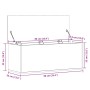 Caja de almacenaje madera ingeniería gris hormigón 90x35x35 cm by , Storage trunks - Ref: Foro24-840684, Price: 65,11 €, Disc...