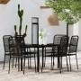 Juego de comedor de jardín 5 piezas negro von , Gartensets - Ref: Foro24-3099140, Preis: 429,26 €, Rabatt: %