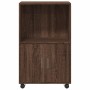 Armario con ruedas madera ingeniería marrón roble 55x40x91 cm by , Sideboards - Ref: Foro24-853188, Price: 69,21 €, Discount: %
