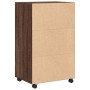 Armario con ruedas madera ingeniería marrón roble 55x40x91 cm by , Sideboards - Ref: Foro24-853188, Price: 69,21 €, Discount: %