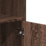 Armario con ruedas madera ingeniería marrón roble 55x40x91 cm de , Aparadores - Ref: Foro24-853188, Precio: 71,66 €