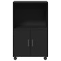 Armario con ruedas madera de ingeniería negro 55x40x91 cm von , Sideboards - Ref: Foro24-853183, Preis: 68,33 €, Rabatt: %