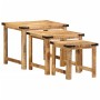 Mesas apilables 3 piezas madera maciza de mango rugosa by , Side tables - Ref: Foro24-376040, Price: 122,23 €, Discount: %