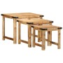 Mesas apilables 3 piezas madera maciza de mango rugosa by , Side tables - Ref: Foro24-376040, Price: 122,23 €, Discount: %