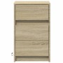 Mesita de noche con luces LED madera de ingeniería roble Sonoma by , Nightstands - Ref: Foro24-852014, Price: 66,93 €, Discou...