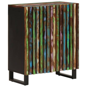Aparador de madera maciza acacia 60x34x75 cm by , Lockers and storage cabinets - Ref: Foro24-377450, Price: 144,62 €, Discoun...