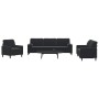 Juego de sofás con cojines 3 piezas terciopelo negro von , Sofas - Ref: Foro24-3278456, Preis: 688,20 €, Rabatt: %