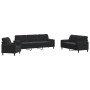 Juego de sofás con cojines 3 piezas terciopelo negro von , Sofas - Ref: Foro24-3278456, Preis: 688,20 €, Rabatt: %