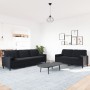 Juego de sofás con cojines 2 piezas terciopelo negro by , Sofas - Ref: Foro24-3278496, Price: 515,41 €, Discount: %