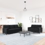 Juego de sofás con cojines 2 piezas terciopelo negro by , Sofas - Ref: Foro24-3278416, Price: 510,81 €, Discount: %