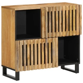 Aparador de madera maciza de mango rugosa 80x34x75 cm von , Schließfächer und Lagerschränke - Ref: Foro24-377569, Preis: 126,...