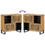 Aparador de madera maciza de mango rugosa 80x34x75 cm von , Schließfächer und Lagerschränke - Ref: Foro24-377569, Preis: 126,...