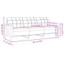 Juego de sofás 3 pzas con reposapiés y cojines tela marrón von , Sofas - Ref: Foro24-3278346, Preis: 583,45 €, Rabatt: %