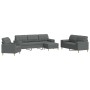 Juego de sofás 4 pzas con reposapiés y cojines tela gris oscuro von , Sofas - Ref: Foro24-3278312, Preis: 686,57 €, Rabatt: %