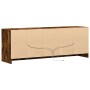 Mueble de TV LED madera ingeniería roble ahumado 139,5x34x50 cm by , TV Furniture - Ref: Foro24-852198, Price: 96,58 €, Disco...
