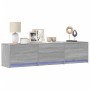 Mueble de TV con LED madera ingeniería gris Sonoma 165x34x40 cm von , TV-Möbel - Ref: Foro24-852255, Preis: 104,93 €, Rabatt: %