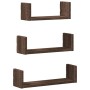Estante de pared 3 unidades madera de ingeniería roble marrón von , Regale und Regale - Ref: Foro24-853314, Preis: 20,01 €, R...