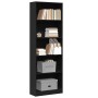 Estantería de madera de ingeniería negra 60x24x176 cm by , Bookcases and shelves - Ref: Foro24-857822, Price: 80,03 €, Discou...