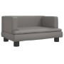 Sofá para niños de cuero sintético gris 60x40x30 cm von , Baby- und Kleinkindmöbel - Ref: Foro24-3196327, Preis: 68,50 €, Rab...