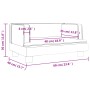 Sofá para niños de cuero sintético gris 60x40x30 cm von , Baby- und Kleinkindmöbel - Ref: Foro24-3196327, Preis: 68,50 €, Rab...