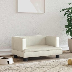 Cama para perros de terciopelo crema 60x40x30 cm von , Betten für Hunde - Ref: Foro24-171912, Preis: 57,62 €, Rabatt: %