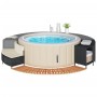 Borde bañera hidromasaje madera acacia y ratán sintético negro by , Pool and spa accessories - Ref: Foro24-365614, Price: 279...