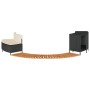 Borde bañera hidromasaje madera acacia y ratán sintético negro by , Pool and spa accessories - Ref: Foro24-365614, Price: 279...