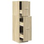 Armario botiquín madera de ingeniería roble Sonoma 30x41x118 cm von , Schließfächer und Lagerschränke - Ref: Foro24-855162, P...