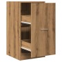 Armario botiquín madera ingeniería roble artisian 40x41x77,5 cm by , Lockers and storage cabinets - Ref: Foro24-855195, Price...
